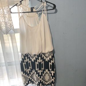 This is a black and white dress from windsor, size Medium.